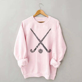 Field Hocke Words Minimalist Sweatshirt