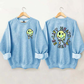 Lift Heavy Be Happy Comfort Colors Sweatshirt