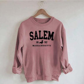 Salem Massachusetts Preppy Varsity Halloween Sweatshirt