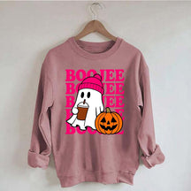 Boojee Ghost Halloween Pumpkin Sweatshirt