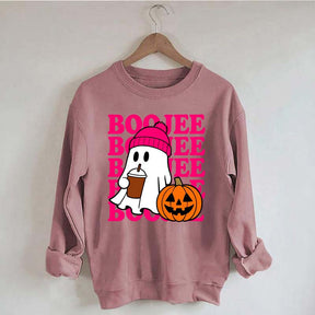 Boojee Ghost Halloween Pumpkin Sweatshirt