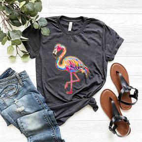 Summer Flamingo Preppy Beach Vibes T-Shirt