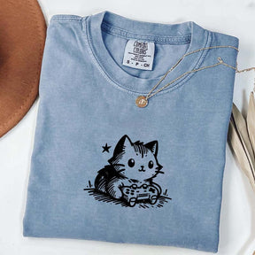 Gamer Cat Funny Gamer T-Shirt