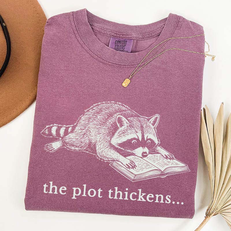 Comfort Colors Bookish Raccoon T-Shirt