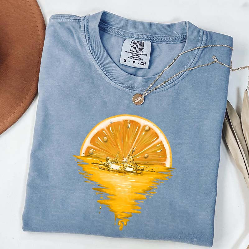 Orange Sunset Fruit Lover T-Shirt