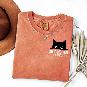 Judging You Silently Cat T-Shirt