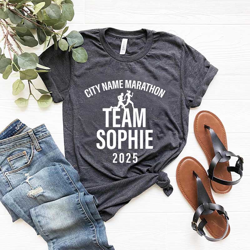 Custom Family Matching Runner's Race Team T-Shirt