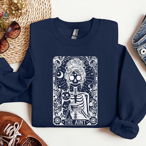 The Aunt Tarot Card Skeleton Sweatshirt