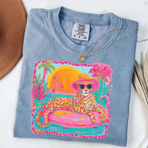 Retro Viral Summer Leopard T-Shirt