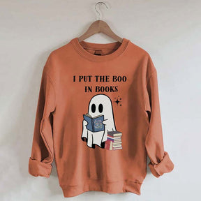 I Put The Boo In Books Sweatshirt