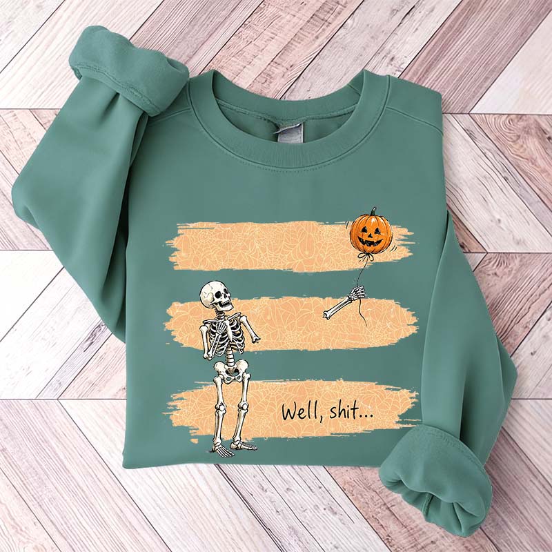 Funny Skeleton Lost Balloon Sweatshirt
