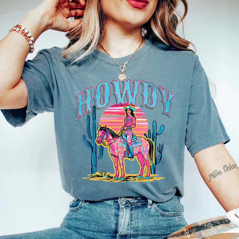Comfort Colors Howdy Western Cowgirl T-Shirt