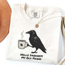 Raven Crow Hello Darkness T-Shirt