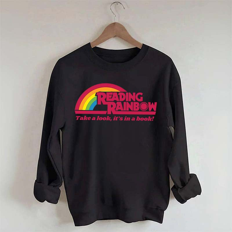 Reading Rainbow Take A Look It's In A Book Sweatshirt
