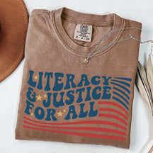 Literacy And Justice For All T-Shirt