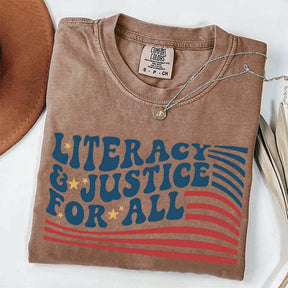 Literacy And Justice For All T-Shirt