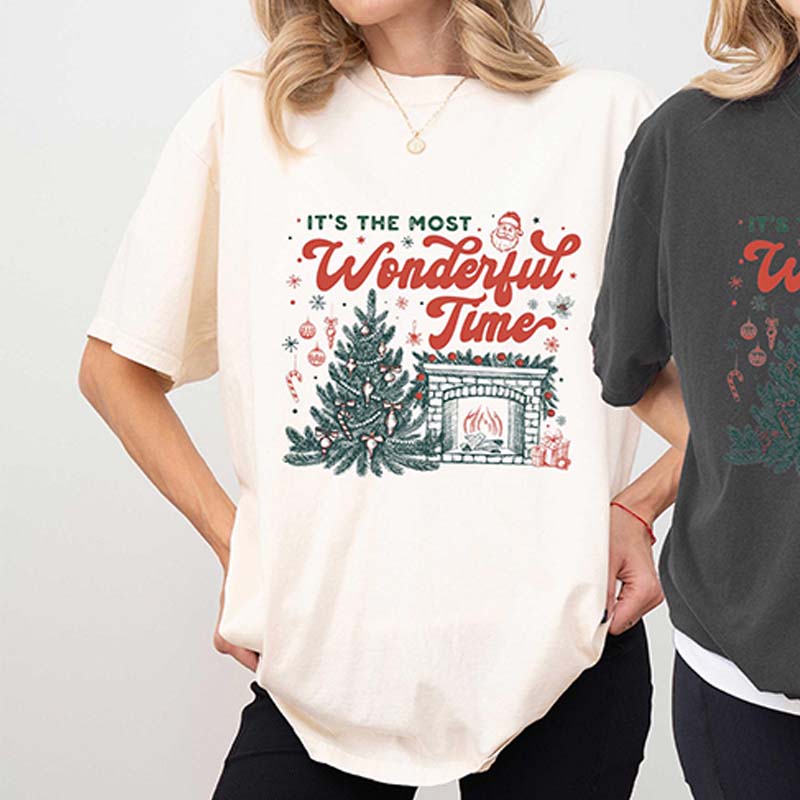 It's The Most Wonderful Time Vintage Christmas T-Shirt