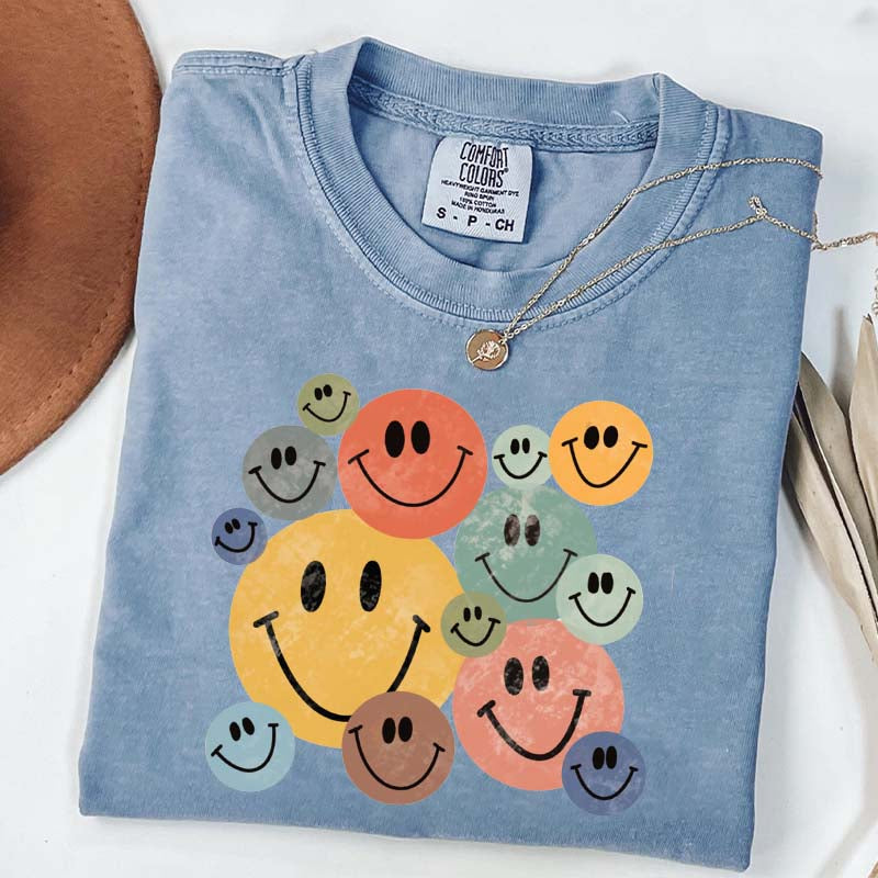 Retro Smiley Faces T-Shirt