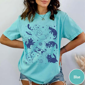 Funny Cats in Space T-Shirt