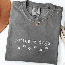 Comfort Colors Coffee & Dogs T-Shirt