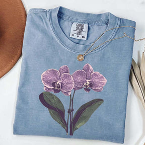 Vintage Orchid Flower Lover T-Shirt
