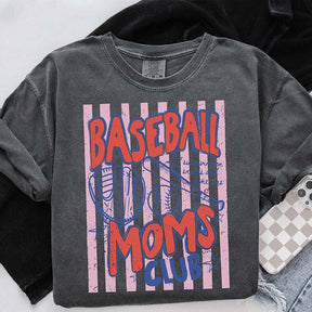 Comfort Colors Baseball Moms Club T-Shirt