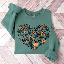Vintage Pumpkin Cottagecore Fall Sweatshirt