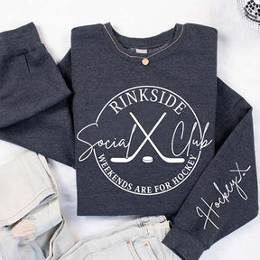 Rinkside Social Club Hockey Sports Mom Sweatshirt