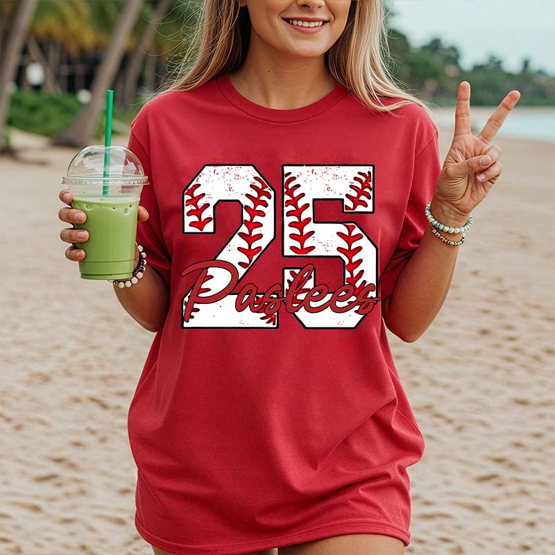 Custom Baseball Name and Number Aunt T-Shirt
