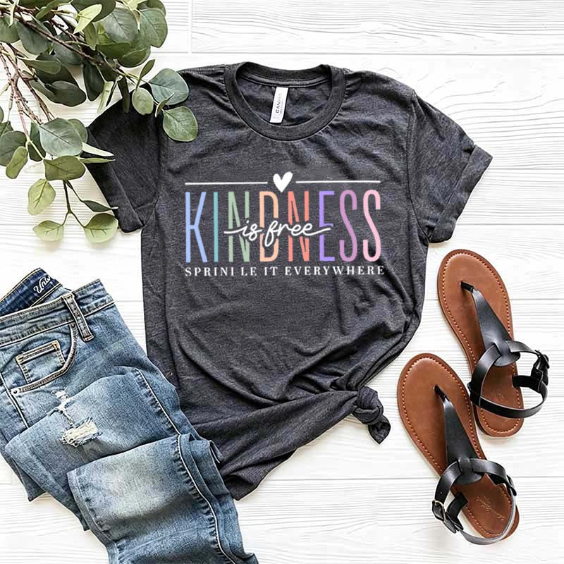 Cute Kindness Is Free Simple T-Shirt