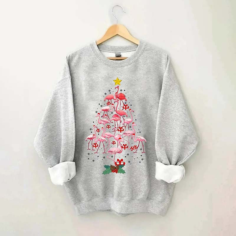 Funny Flamingo Christmas Sweatshirt