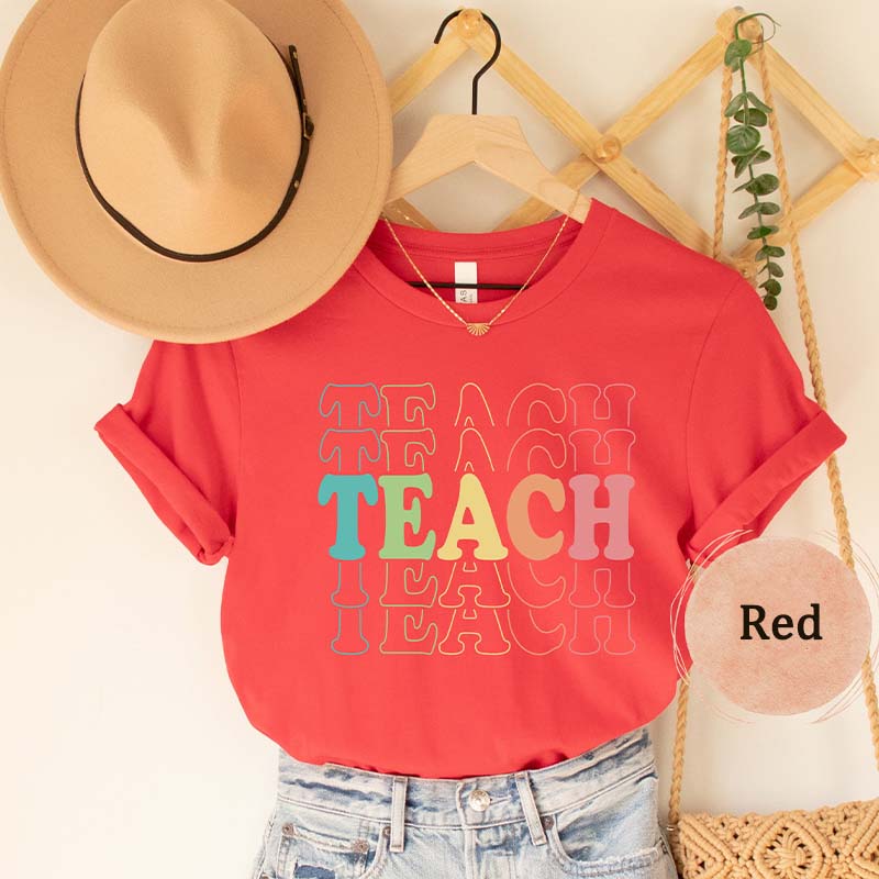 Retro Teach Teacher Gifts T-Shirt