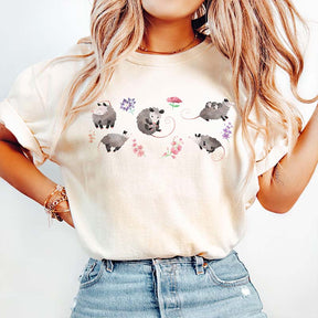 Comfort Colors Floral Possum T-Shirt
