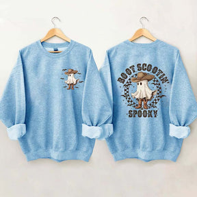 Boot Scoot Spooky Cowboy Ghost Sweatshirt