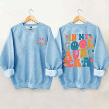 Retro In My Cool Aunt Era Smile Face Sweatshirt