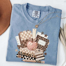 Checkered Leopard Teacher T-Shirt
