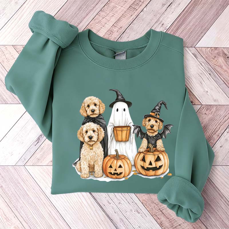 Halloween Goldendoodle Ghost Dog Lover Sweatshirt