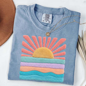 Trendy Aesthetic Sun Printed T-Shirt