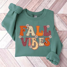 Fall Vibes Flowers Cute Sweatshirt
