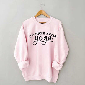 I'm Nicer After Yoga Sweatshirt