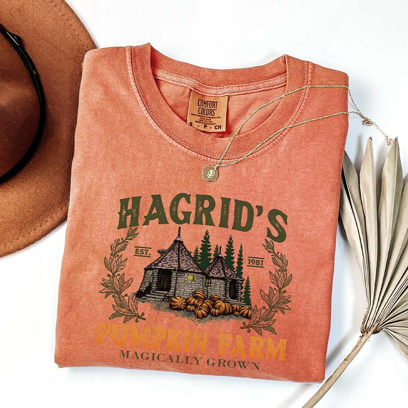 Hagrid Pumpkin Fall Wizard T-Shirt