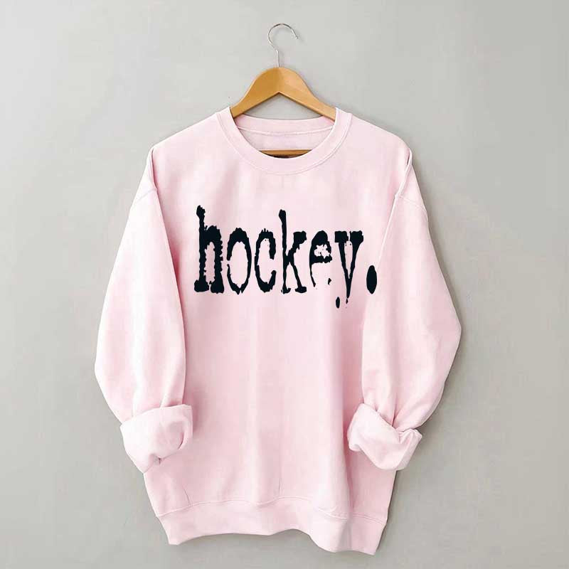 Hockey Typography Sweatshirt