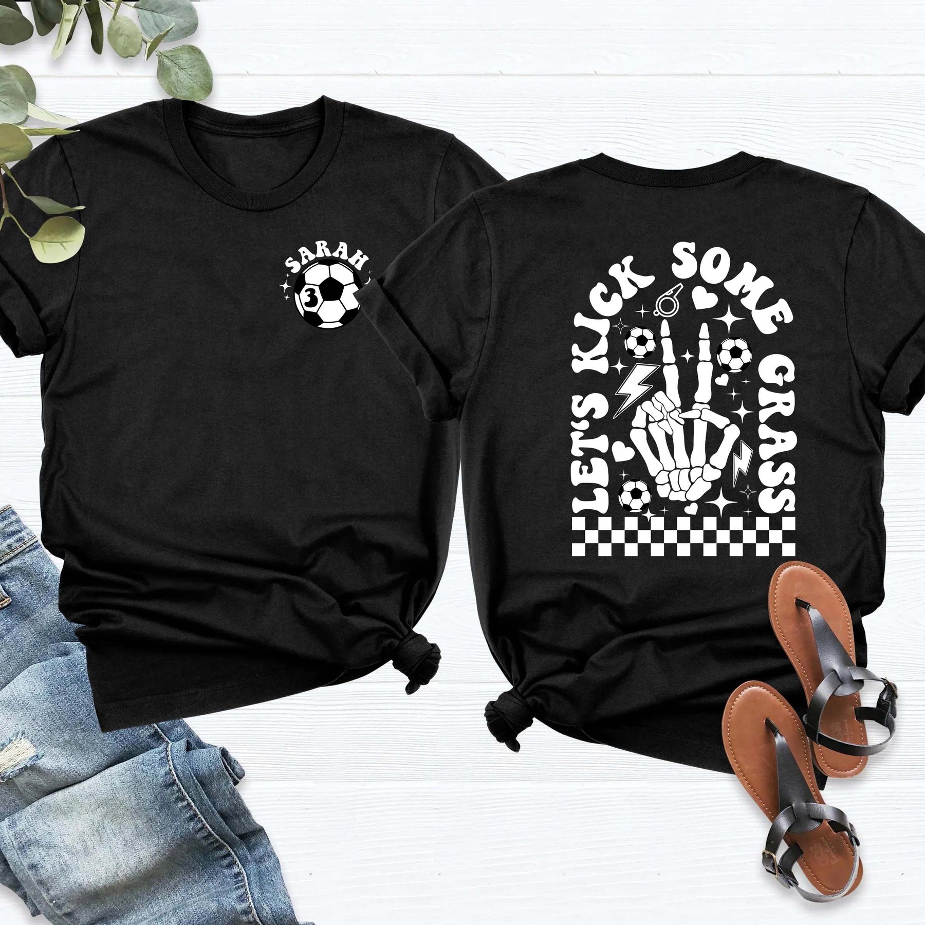 Custom Soccer Mom Skull Shirt