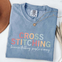 Cross Stitch Funny Crafting T-Shirt