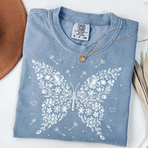 Floral Butterfly Dandelion Wildflower T-Shirt