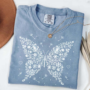 Floral Butterfly Dandelion Wildflower T-Shirt