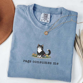 Funny Cat Meme Rage Consumes Me T-Shirt