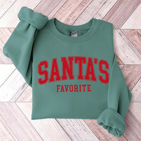 Funny Santas Favorite Christmas Sweatshirt