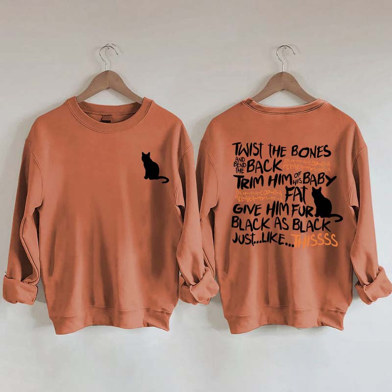Funny Twist The Bones Cute Hocus Pocus Sweatshirt