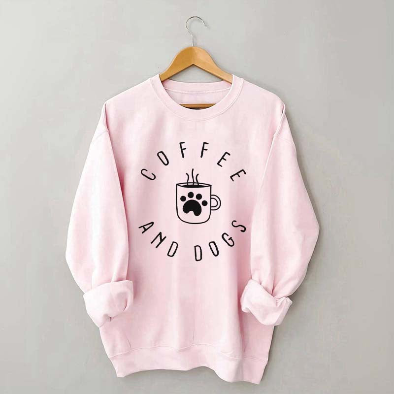 Cute Coffee and Dogs Sweatshirt